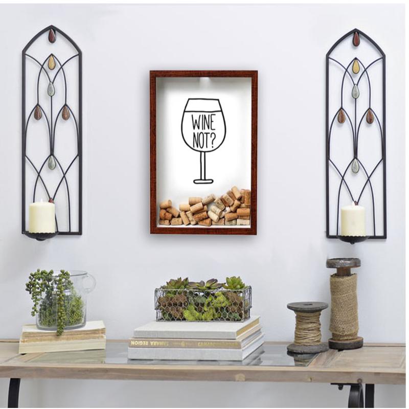 Warehouse Shadowbox Wine Cork Holder