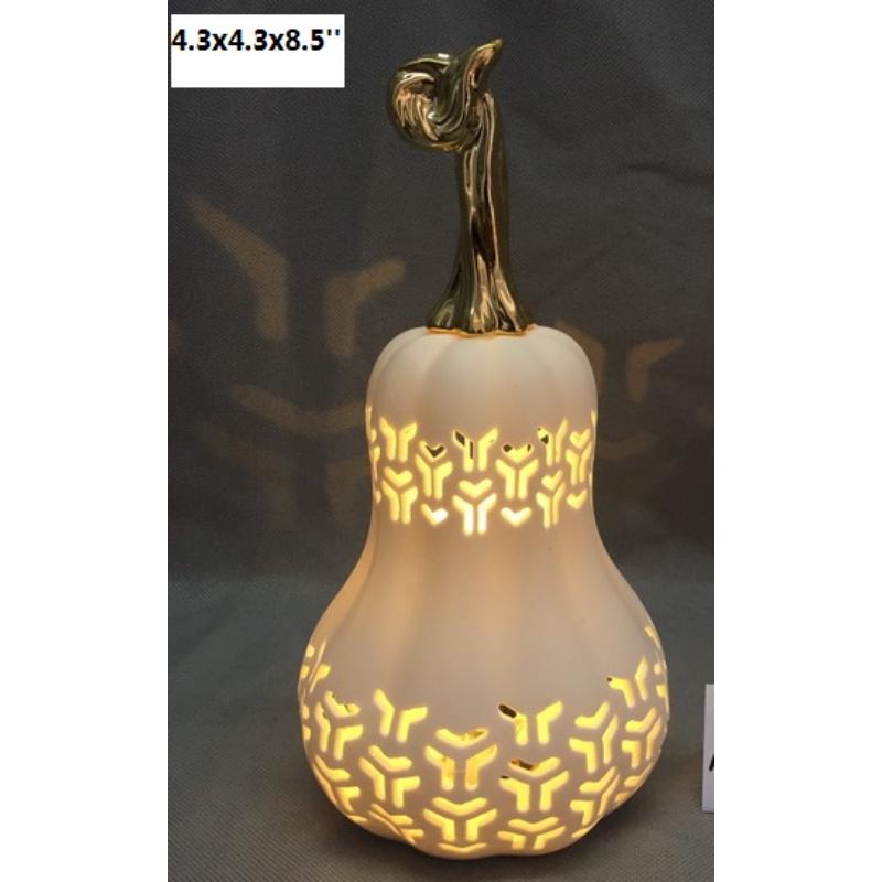 Sunlit Ceramic Pumpkin lights