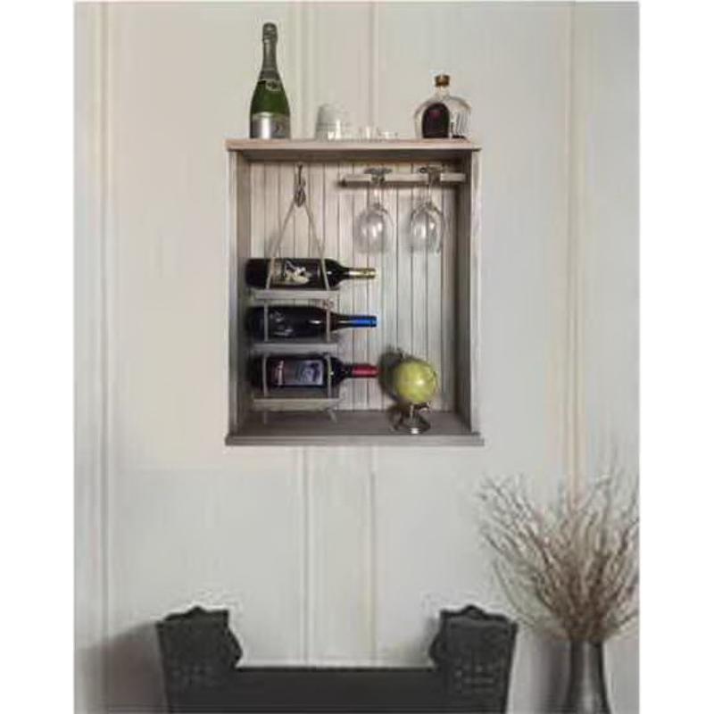 Wood wall hanging wine rack,bar shelf,wine holder