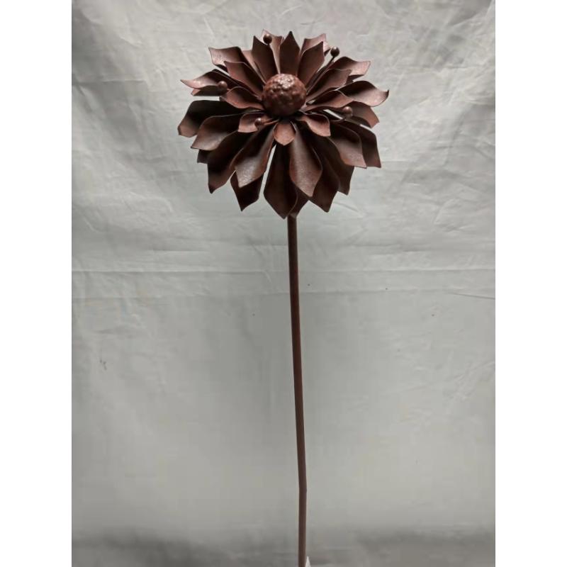 Rust Metal Flower stake