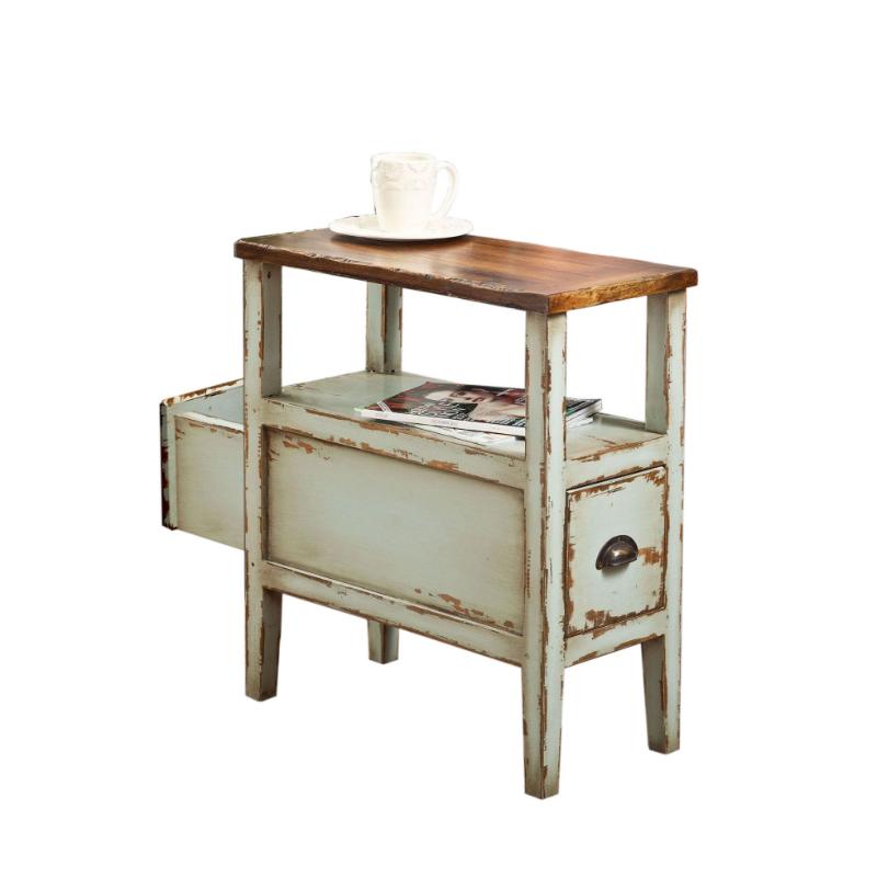 Two End Drawer Side Table